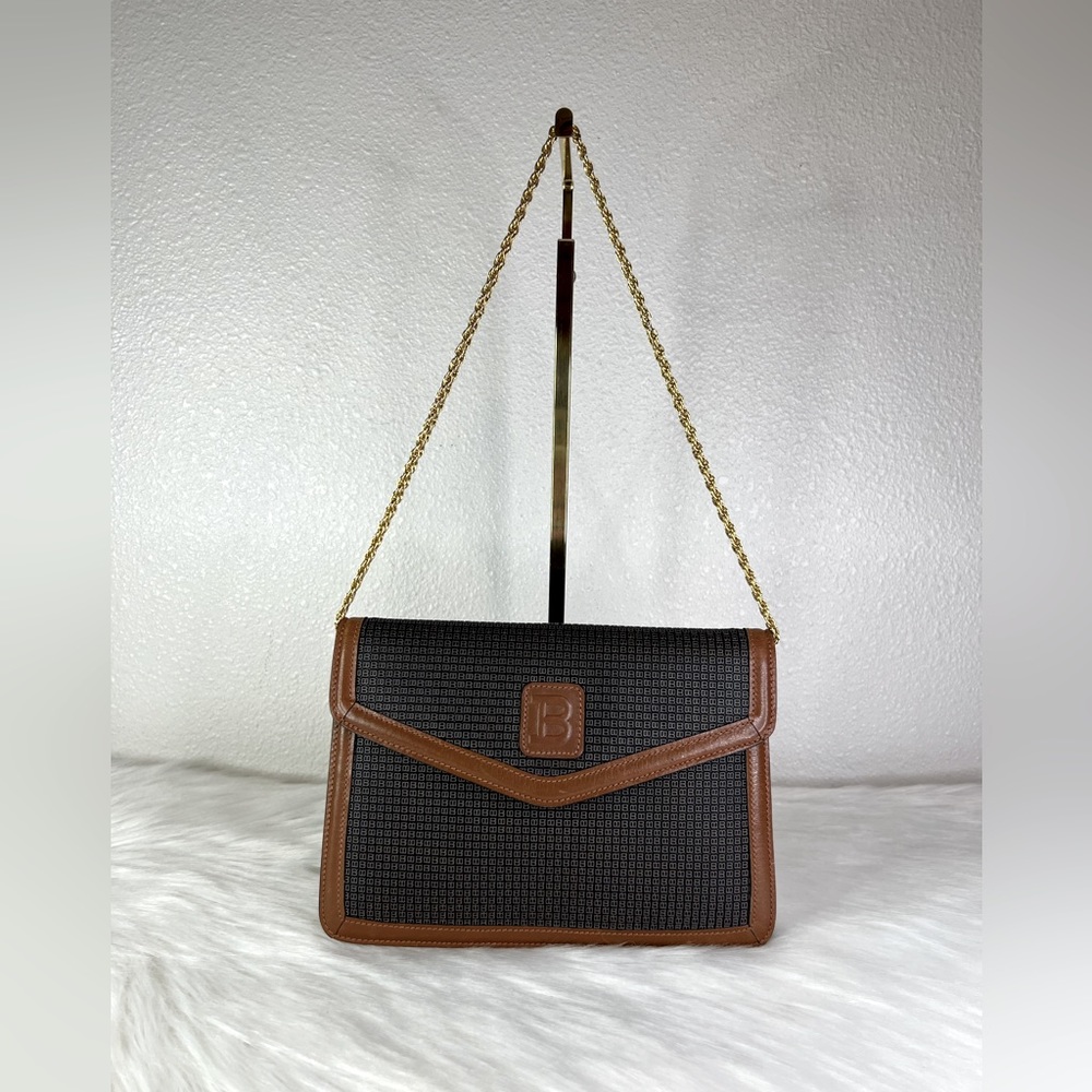 Vintage Bally Shoulder Bag with Adjustable gold-tone chain